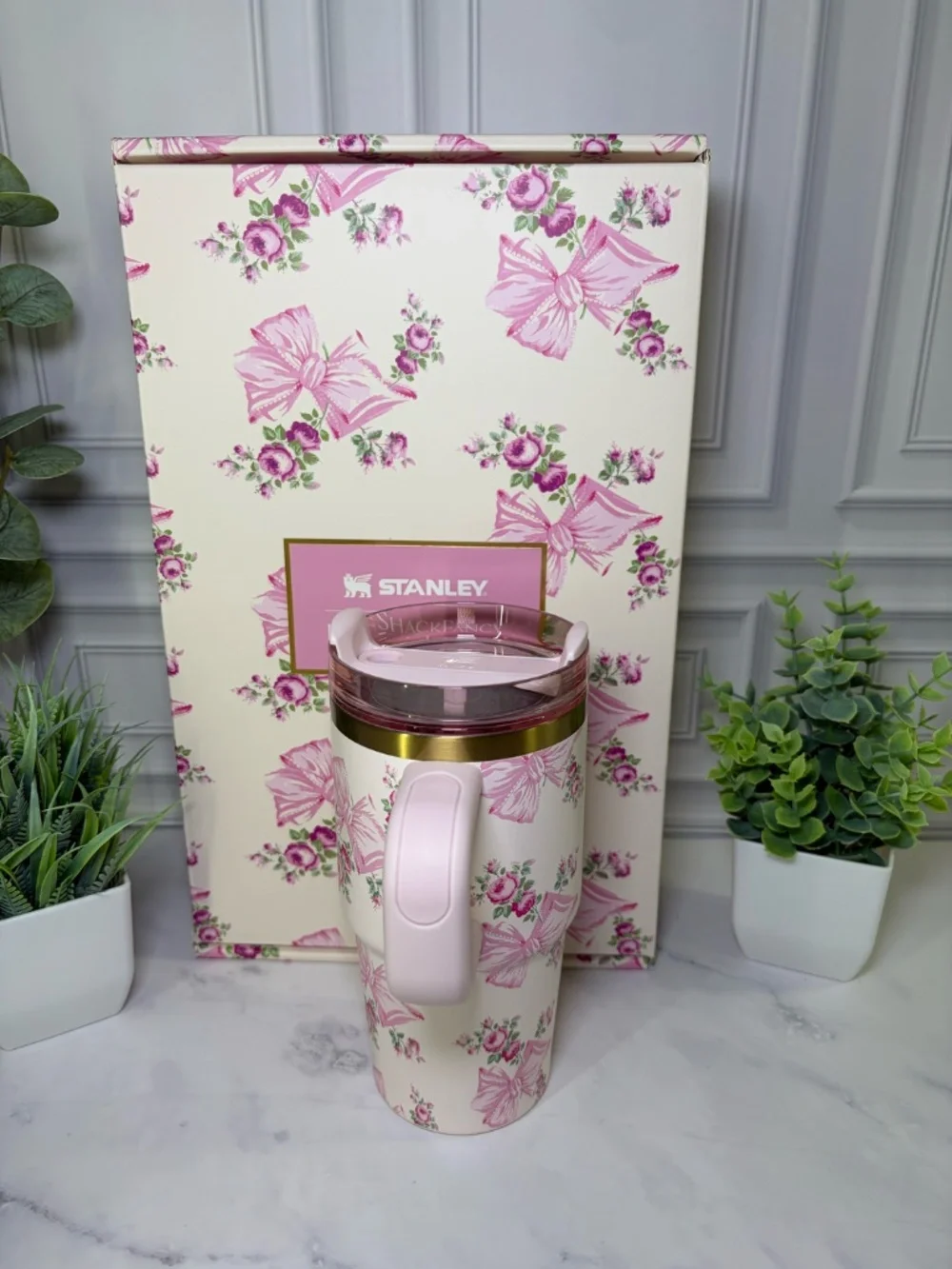 LoveShackFancy x Target & Stanley Rosa Beaux Pink 20oz BUNDLE BNWT